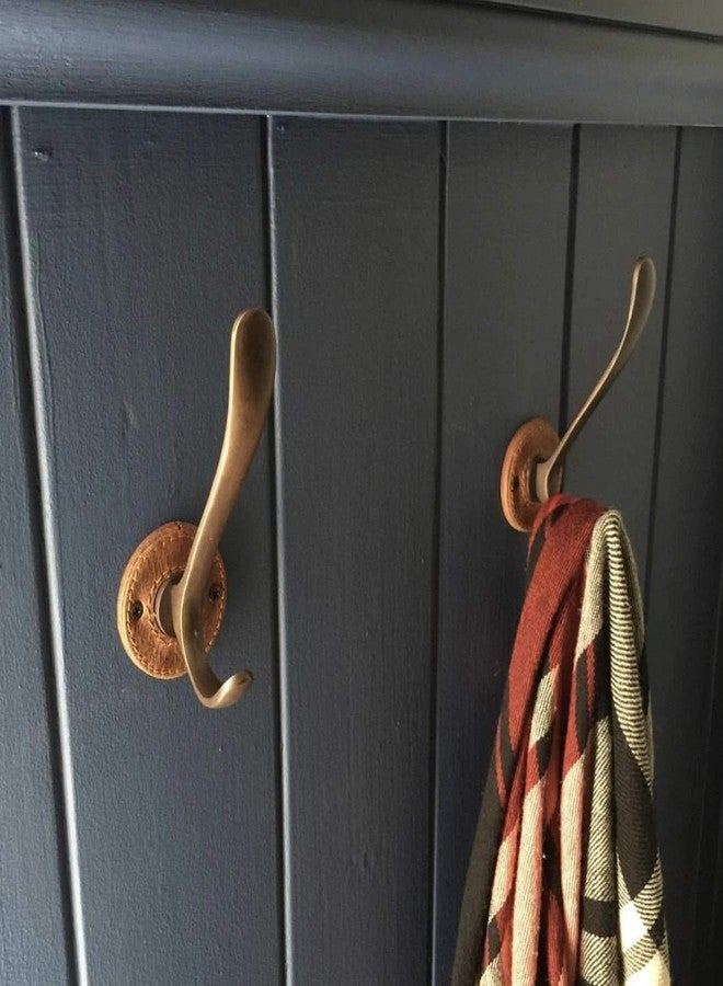 HOBKNOBS Antique Monza Leather Hook with Solid Brass Construction (Hand Stitched Italian Leather) 100mm. - Image 4